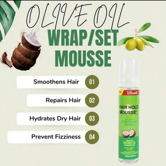 Olive Oil Enriched Hair Hold Mousse - Picture 2 of 3